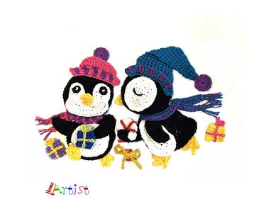 Penguin duo crochet pattern