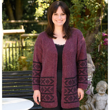 Strickanleitung Damenlongjacke "Nature Cotton" 766034 - Bild 2