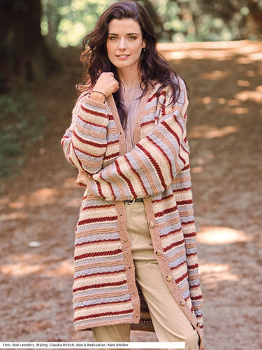 Mantel mit Strukturmustern