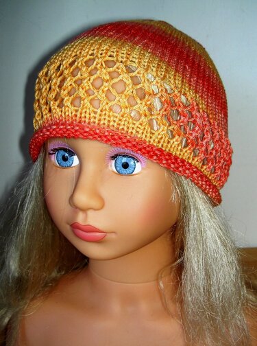 Strickanleitung Sommermütze aus Baumwollgarn in 4 Größen  #016 - Bild 8
