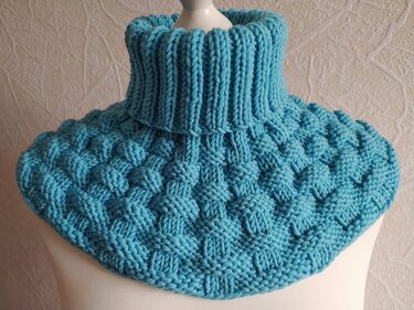 Strickanleitung Kragenschal / Rollkragen "Kalter Januar"