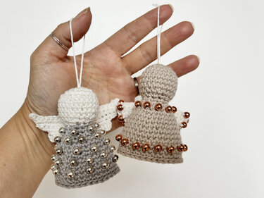 Christmas Angel, Fidget Toy Angel, Guardian Angel Amigurumi, Xmas Ornament - Crochet