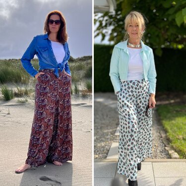 Schnittmuster Palazzohose Heidi – Hose mit Taschen-Option & Reißverschluss - Nähen