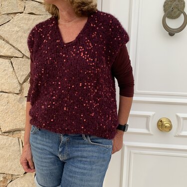 Strickanleitung Glitzer Slipover Melika - 7 Größen, Damen - Bild 2