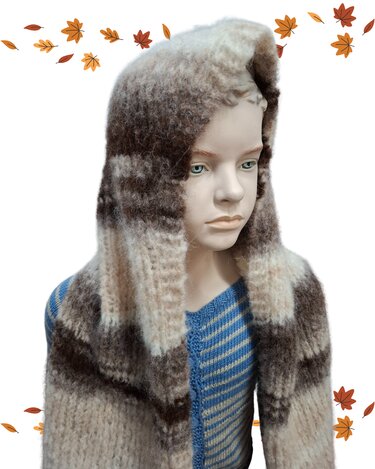 Kapuzenschal Henrike - Stricken