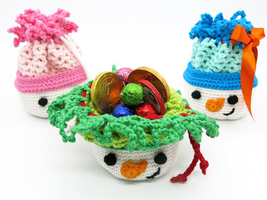 Schneemann-Schale - Häkelanleitung - Bild 2