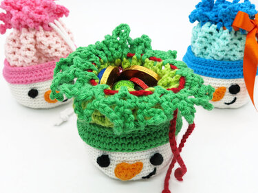 Snowman Bowl - Crochet Pattern