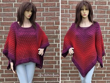 Häkelanleitung Poncho "Windschranke"