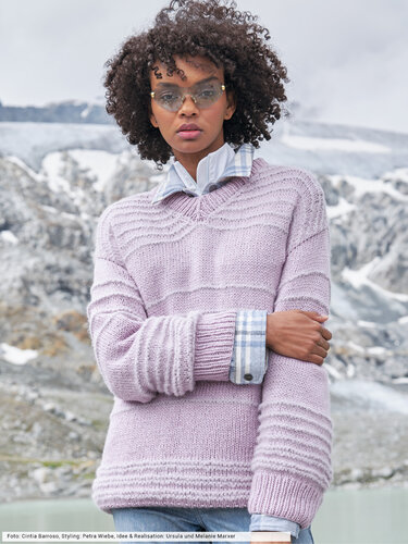 Pulli mit Kraus-rechts-Streifen