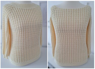 Pullover "Einfach verzopft" Häkelanleitung RVO + Bonus