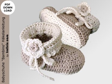 Häkelanleitung Babyschuhe "Bambino"
