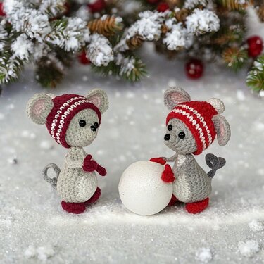 Maus mit Wintermütze. Häkelanleitung - Bild 7