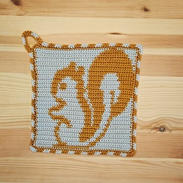 Häkelanleitung Topflappen "Eichhörnchen" - Bild 4