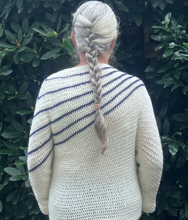 Pulli - Schräge Streifen - nahtlos - Häkelanleitung - Bild 5