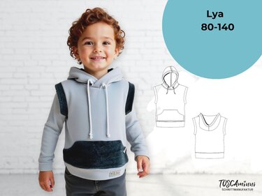Sweater Lya "minni" Gr. 80-158 Schnittmuster - Nähen