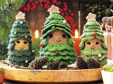 Tannenbaum-Wichtel, gehäkelt - Häkeln