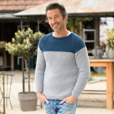 Strickanleitung Herrenpullover "Sporty" 766108 - Bild 2