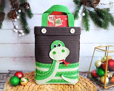 349 HandBag Snake. Perfect Beginner-Friendly DIY Project, Zabelina - Crochet