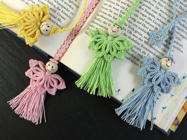 Bookmark Tassel Angel – Gift Ribbon, Pendant, Bag Charm - Image 12