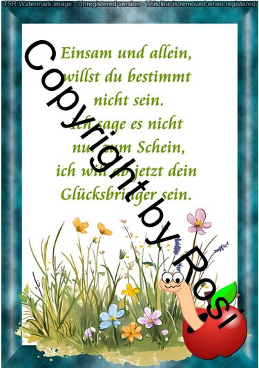 Karten zum Beilegen für Sorgen- und Glückwürmchen - einfach ausdrucken - Basteln