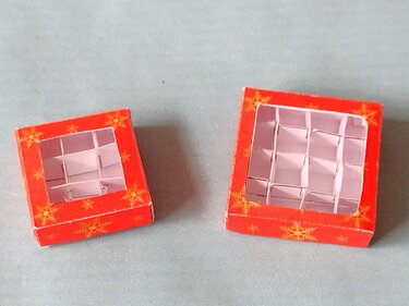 Kleines Set Weihnachts-Miniaturen rot - Basteln