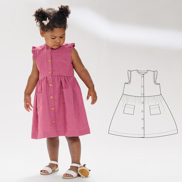 Schnittmuster Mädchenkleid MIMI – 2-in-1 Nähanleitung Gr. 68/74–116/122 - Bild 11