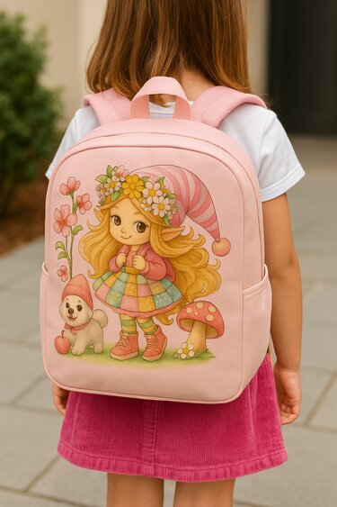 Spring Gnome Girl Clipart Bundle – 9 PNG Cute Elf Gnome Characters - Crafts