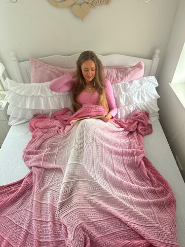 Häkeldecke "Cozy Rosy" - Bild 9