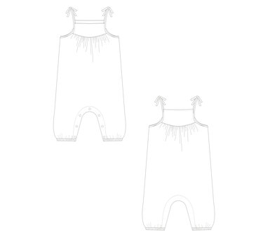 sewing pattern baby overall NELE 2-in-1 photo tutorial 0m/1m–3y/4y