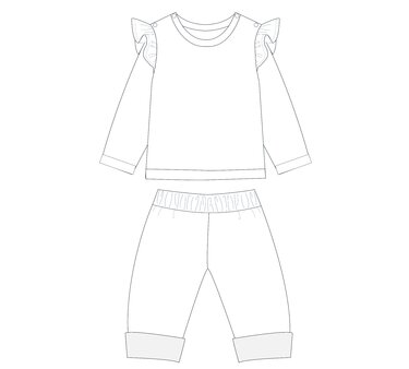 sewing pattern baby set SOPHIE & FIOCCO photo tutorial 0m/1m–3y/4y