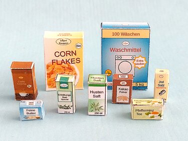 Bastelbögen Miniatur-Verpackungen und Zubehör - Basteln