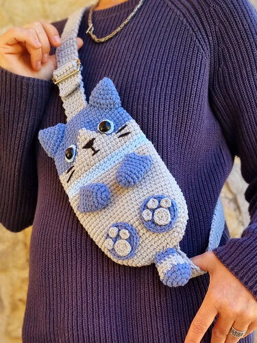 T5 Mobile Phone sling bag.  PDF in English and German - Crochet