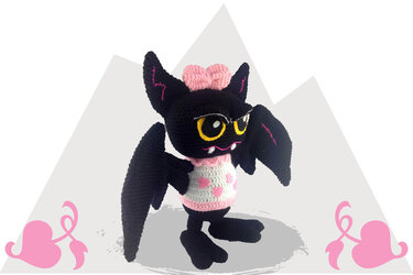 Fledermaus Laura meine ABFF Häkelanleitung Amigurumi - Bild 2