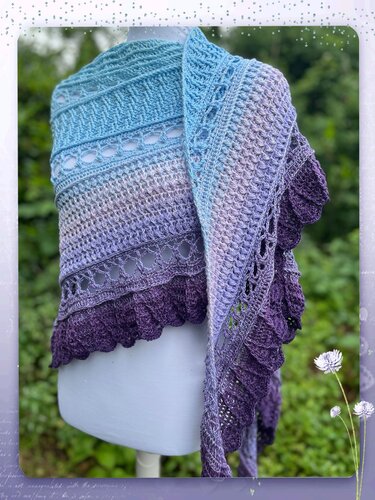 flaches Dreieckstuch - leichter Sommerwind - Häkeln