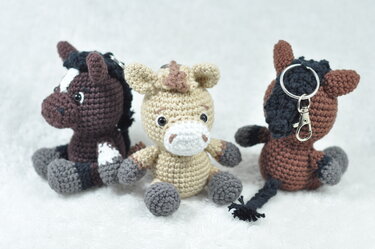Crochet Pattern Horse Keychain