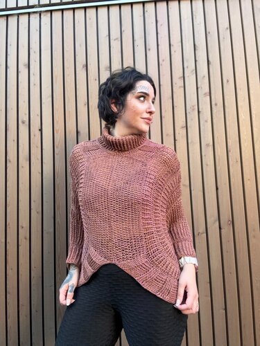 Häkelanleitung Rollkragenpulli "GLAMOUR GIRL" - Häkeln