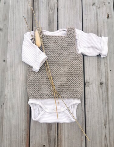 Hustenleibchen für Baby und Kinder stricken | Babypullunder Anleitung