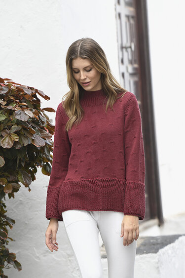 Strickanleitung Pullover mit Patentbündchen (9601287_04)