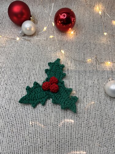 Häkelanleitung Ilex (Stechpalmenblatt), PDF Download - Häkeln