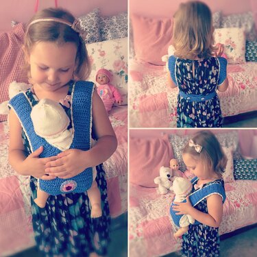 Puppentrage - Häkeln