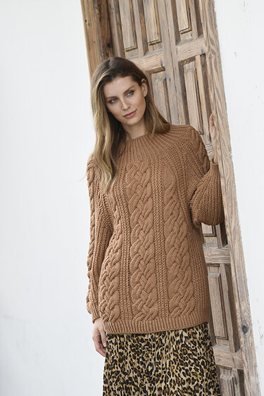 Strickanleitung Raglanpullover mit Zöpfen (9601287_23) - Bild 2