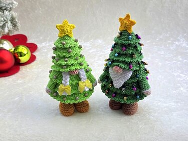 Max & Mila - ein festliches Wichtel-Duo / Häkelanleitung - Häkeln