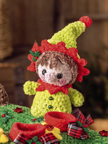 Sternförmigen Adventskranz, gehäkelt - Häkeln