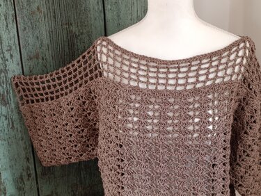 Poncho-Pulli - einfach in zwei Teilen gehäkelt hüpft schnell von der Nadel - Häkeln