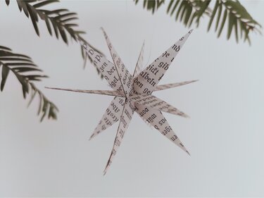 3D-Stern aus Papier - Basteln