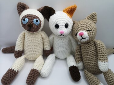 Cat-Trio crochet pattern by NiggyArts