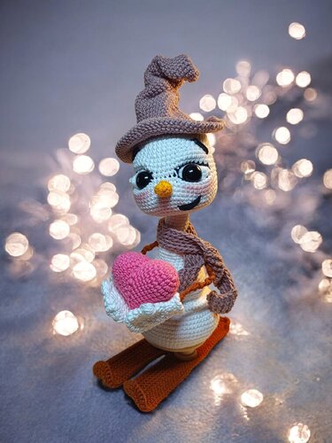 Ein Schneemann der Liebe bringt - Häkeln
