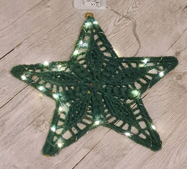 Crochet Pattern LED star "Io"