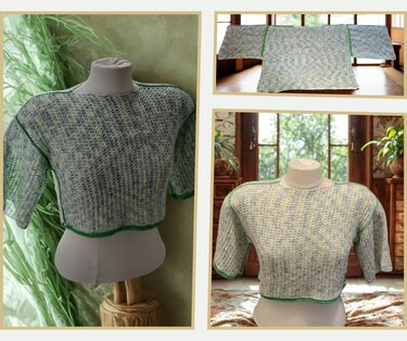 „Tunisian Crochet Cropped Sweater for Intermediates “