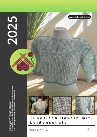 „Tunisian Crochet Cropped Sweater for Intermediates “